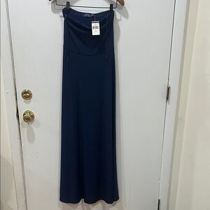 Polo by Ralph Lauren Strapless Navy Dress